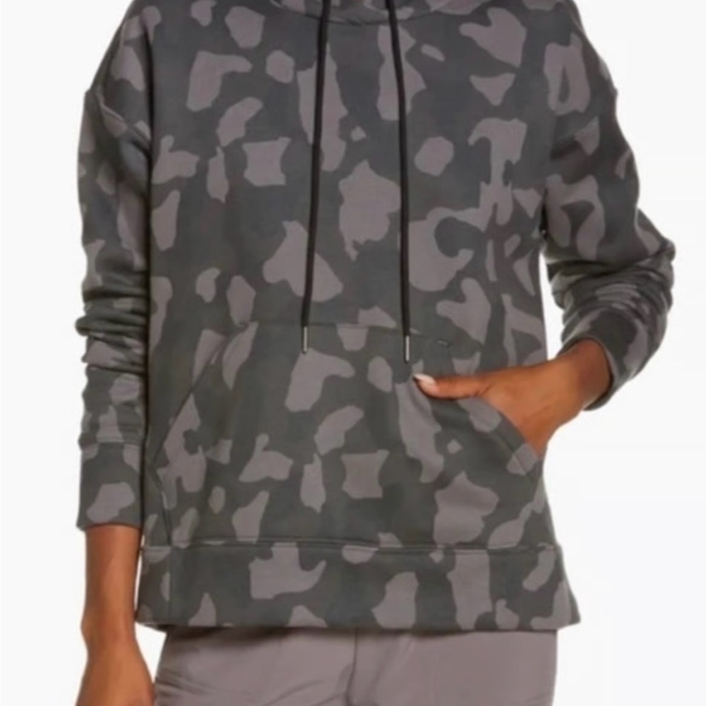 Zella Gray Camouflage Women's Hoodie